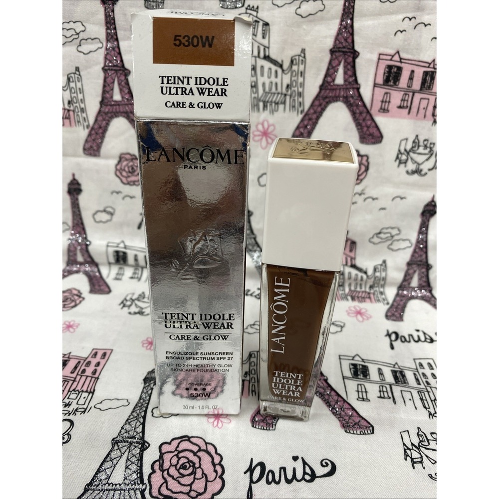 LANCOME ~ TEINT IDOLE ULTRA WEAR CARE & GLOW FOUNDATION ~ # 530 (W) NEW Exp 3/26
